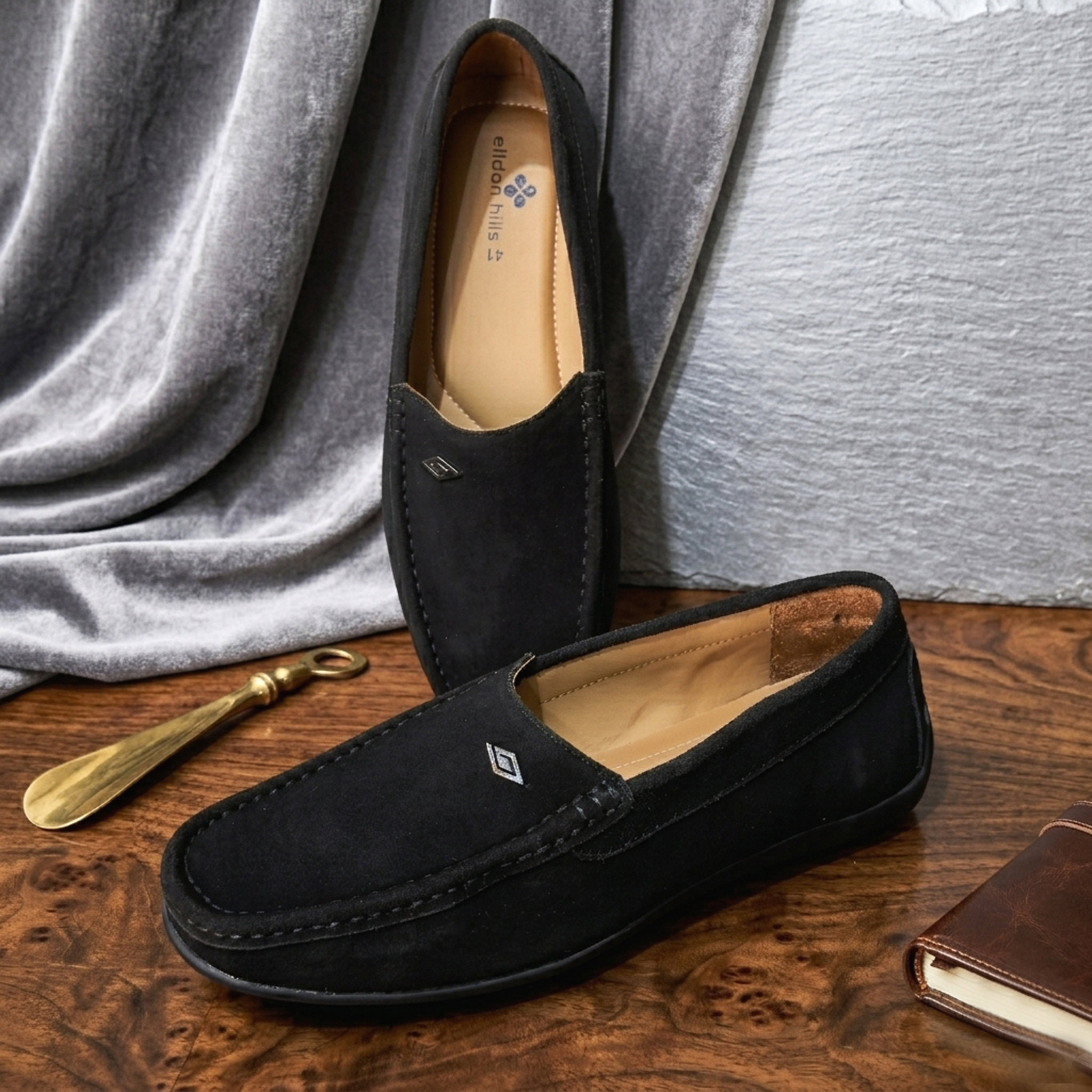 Picture of Black Suede Loafer